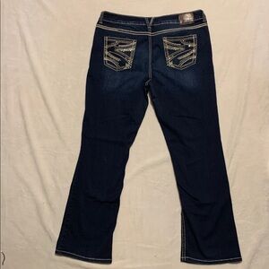 Maurices Jeans Size 15/16 Reg embroidered bling bootcut